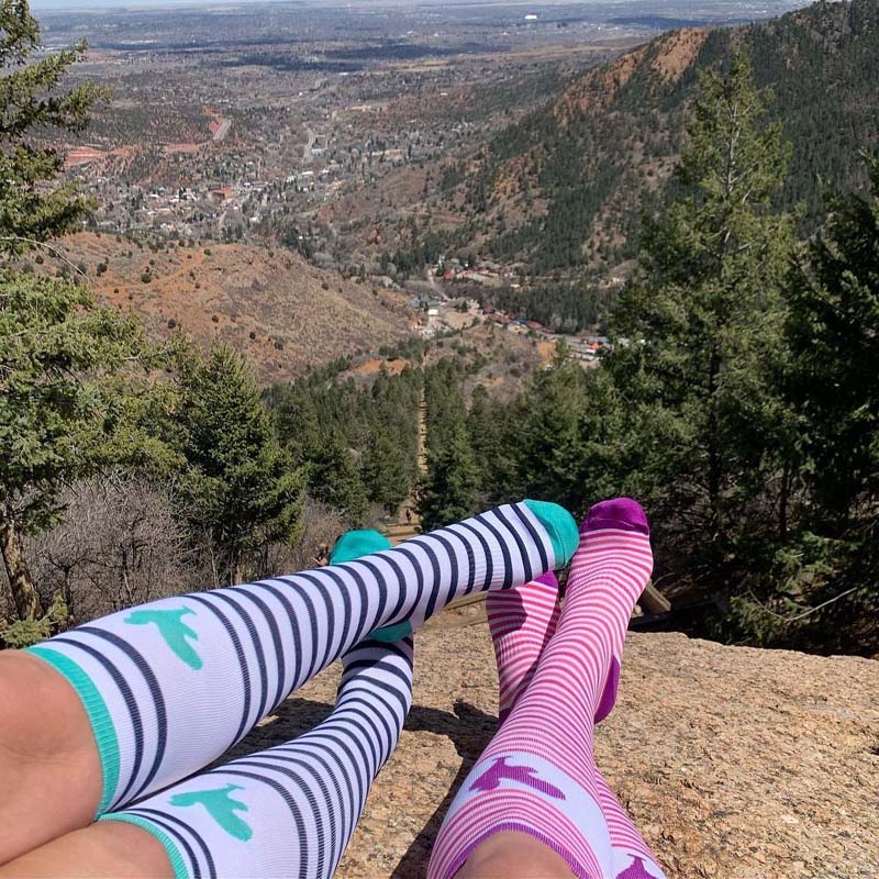 Knee high compression socks.  Compression knee high socks.  Compression socks for women.  Women's compression socks.  Cute compression socks.  Designer compression socks.